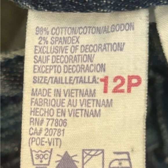 Tommy Hilfiger NWT vintage Y2K hipster boot cut jeans Size 12P - Picture 7 of 8